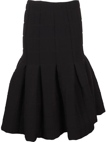 A.W.A.K.E. Mode Quilted Pleated Midi Skirt