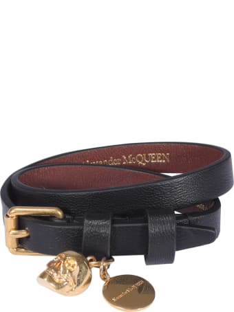 Alexander McQueen Skull Double Wrap Bracelet