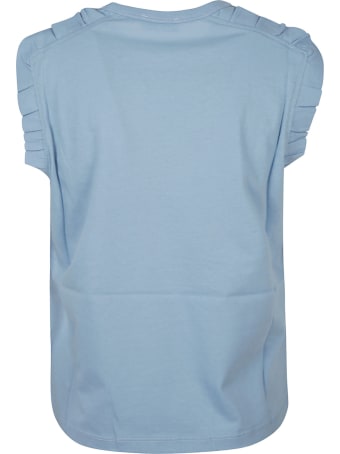 RED Valentino Ruffle Applique Sleeveless T-shirt