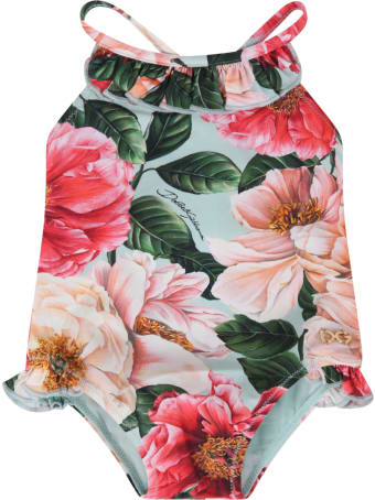 Dolce & Gabbana Multicolor Swimsuit For Babygirl