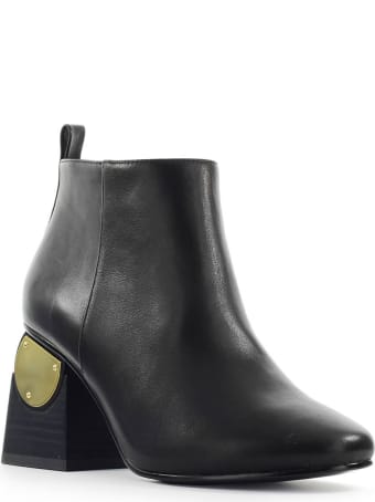 Kat Maconie Black Leather Solange Ankle Boot