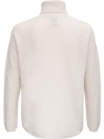 Allude White Cashmere Sweater