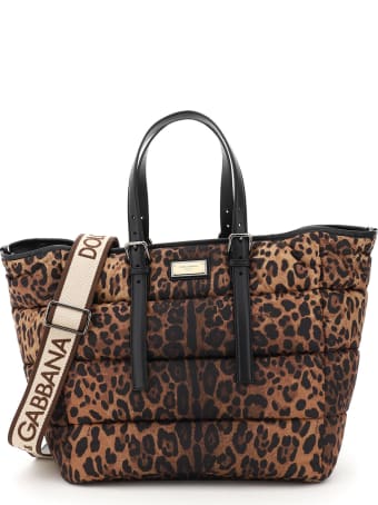 Dolce & Gabbana Quilted Nylon Sicily Shopper