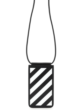 Off-White Necklace Pouch Diag Print