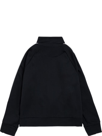 Fendi Cotton Blend Sweatshirt With Ff Side Bands
