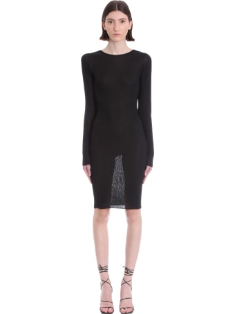Laneus Dress In Black Viscose