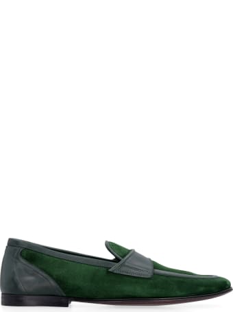 Dolce & Gabbana Suede And Leather Loafers