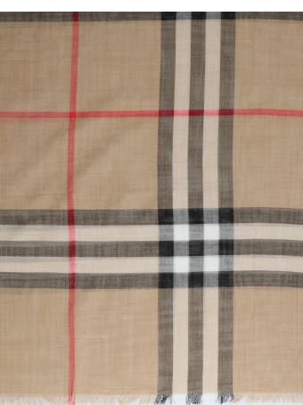 Burberry 'giant Check Gauze' Scarf