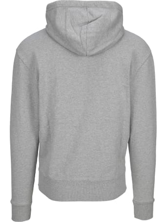 Maison Kitsuné Maison Kitsune Grey Fox Head Patch Hoodie