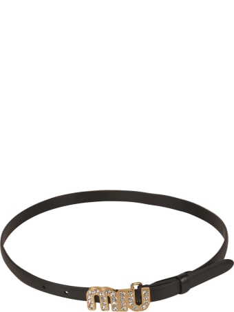 Miu Miu Embellished Buckle Belt