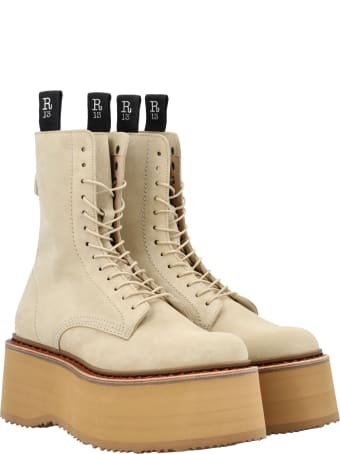 R13 Double Stack Suede