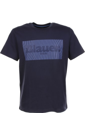 Blauer T-shirt With Front Logo
