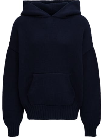 Fear of God Blue Wool Hoodie