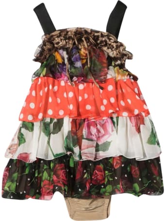 Dolce & Gabbana Newborn Patterned Dress