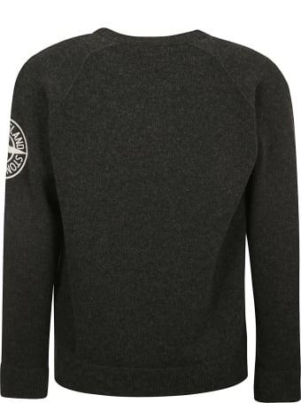 Stone Island Side Sleeve Embroidered Logo Sweatshirt