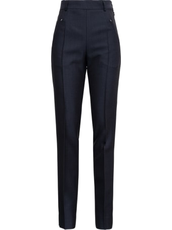 Maison Margiela Anthracite Grey Tailored Pants In Wool Blend