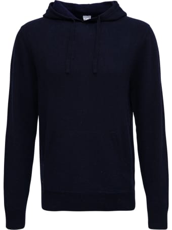 Aspesi Blue Wool Hoodie