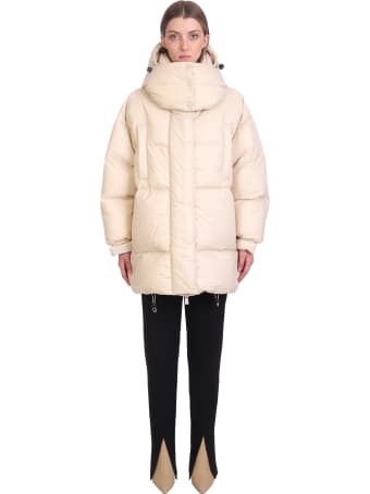 Bacon Puffer In Beige Polyamide