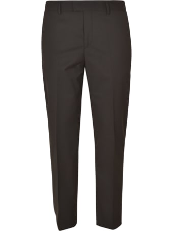 Les Hommes Zip Details Regular Fit Classic Trousers