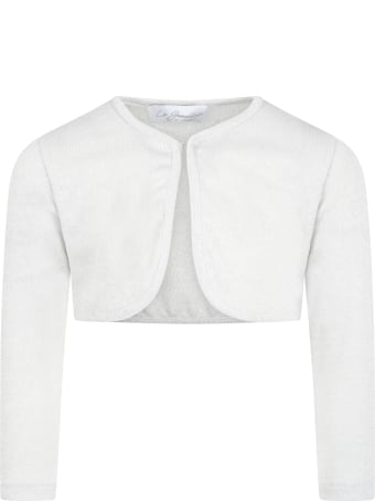 Le Gemelline by Feleppa Grey Cardigan For Girl
