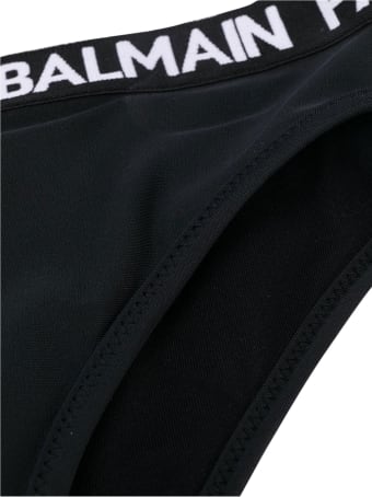 Balmain Kids Two-piece Logo Band Swimsuit