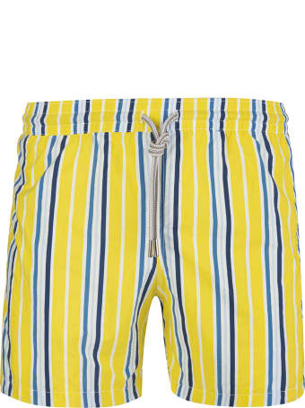 Capri Code Blue Striped Yellow Swimsuit