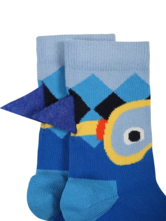 Happy Socks Multicolor Socks For Boy With Shark