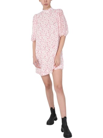 Ganni Floral Print Midi Dress