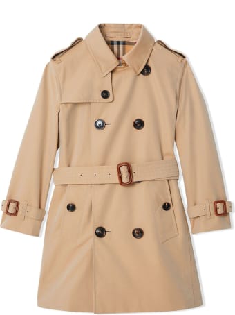 Burberry Beige Cotton Trench Coat