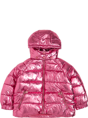 Stella McCartney Kids Pink Shiny Nylon Down Jacket