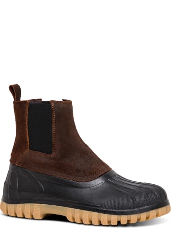 Diemme Balbi Rubber And Leather Ankle Boots