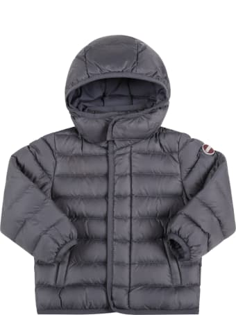 Colmar Grey Jacket For Baby Boy With Logo