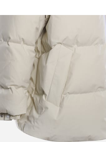 Bottega Veneta Oversized Down Jacket In Cotton Poplin