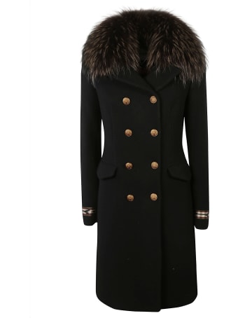 Bazar Deluxe Furred Double-breasted Coat