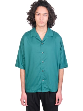 Attachment Shirt In Green Synthetic Fibers