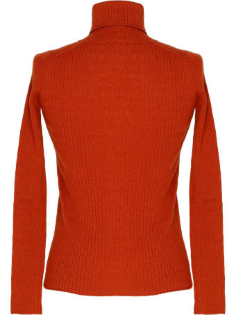 alyki Red Wool And Cashmere Turtleneck Sweater