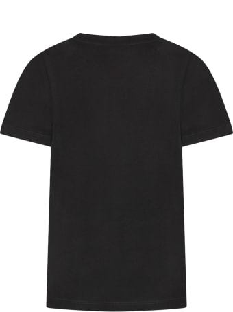 Balmain Black Kids T-shirt With Logo