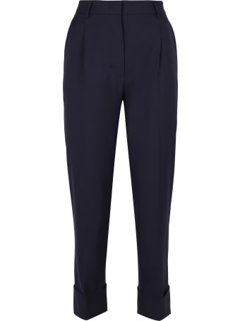 Prada Virgin Wool Tailored Trousers