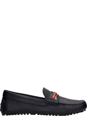 Gucci Loafers In Black Leather