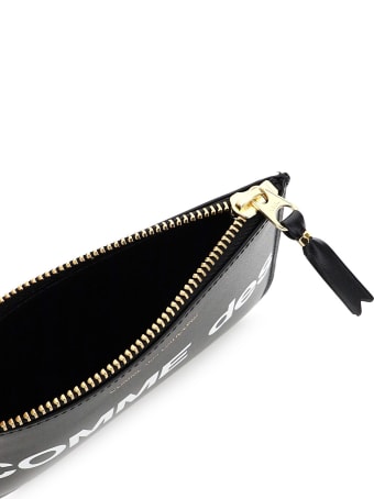 Comme des Garçons Wallet Pouch With Huge Logo