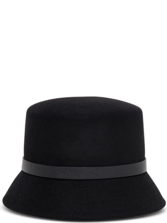 Valentino Garavani Bucket Suede Black Hat