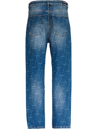 Balenciaga Jeans With Allover Signature