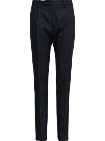 Berwich Grey Tailored Wool Trousers