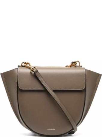 Wandler Hortensia Taupe Colored Leather Crossbody Bag