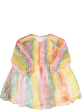 Stella McCartney Kids Multicolor Dress For Baby Girl With Stars
