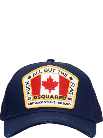 Dsquared2 Hats In Blue Cotton