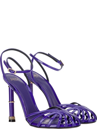 Alevì Purple Patent Diletta Sandals