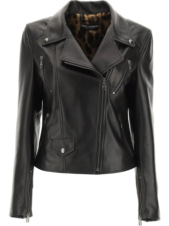 Dolce & Gabbana Soft Nappa Biker Jacket