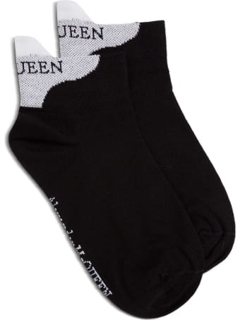 Alexander McQueen Cotton Socks With Logo
