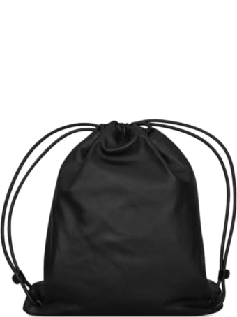 Saint Laurent Logo Print Drawstraing Backpack